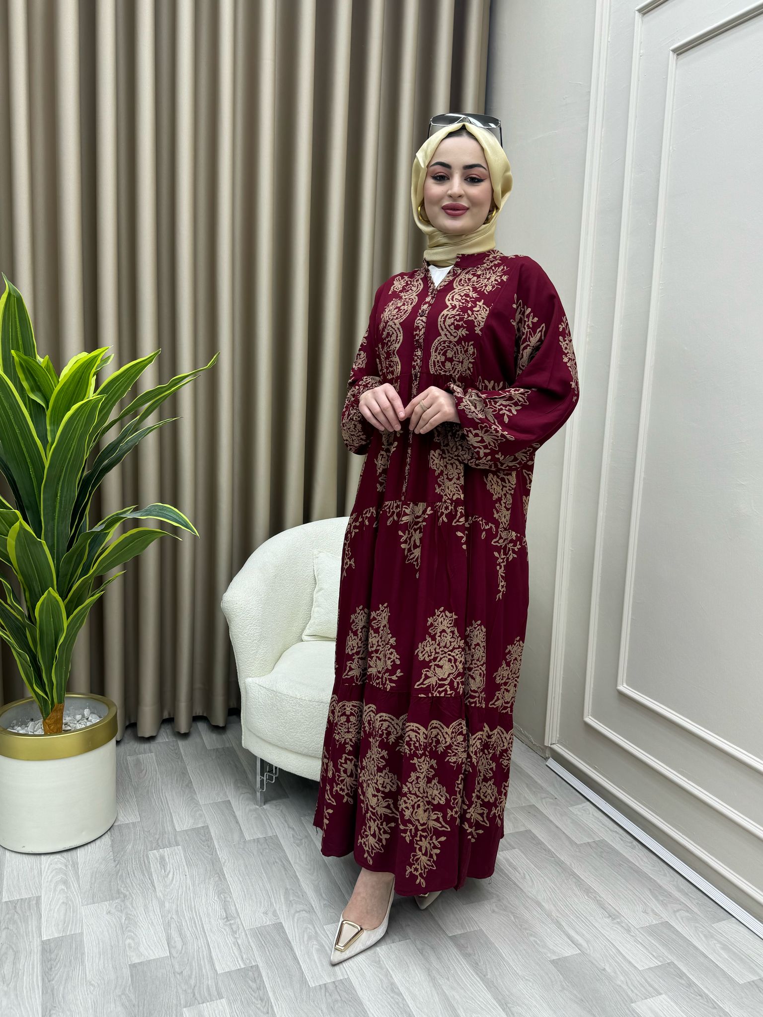 Ebra Elbise Kırmızı